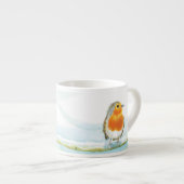 Red Robin in Winter Coffee Mok (Voorkant rechts)
