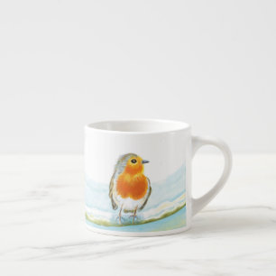 Red Robin in Winter Coffee Mok