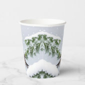 Red Robin Vakantie Kerst Papier Cups Papieren Bekers (Rechts)