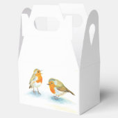 Red Robins in Winter Favor Box Bedankdoosjes (Geopend)