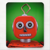 Red Robot Mousepad Muismat (Voorkant)