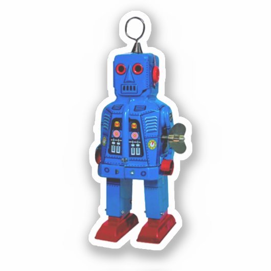RED ROBOT STICKER (Voorkant)