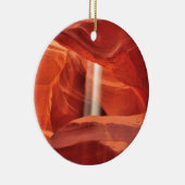 Red Rock Antelope Canyon Arizona Sunlight Rays Keramisch Ornament (Rechts)