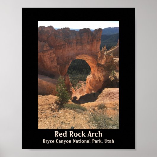 Red Rock Arch Bryce Canyon National Park Utah Poster (Voorkant)