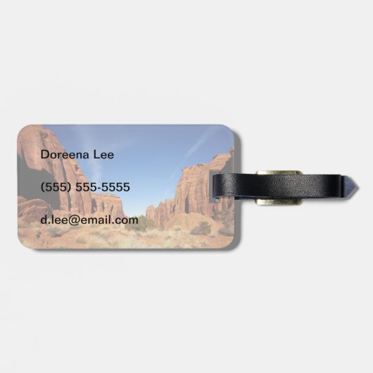 Red Rock Canyon Bagagelabel (Achterkant horizontaal)