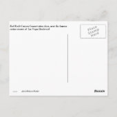 Red Rock Canyon bij Las Vegas Boulevard Briefkaart (Achterkant)