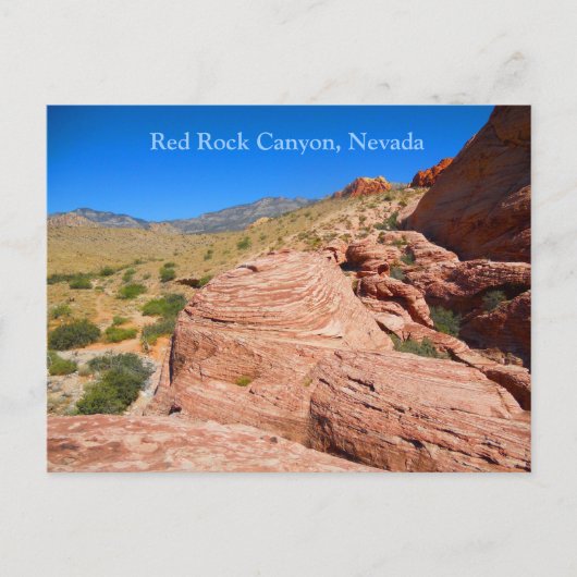 Red Rock Canyon bij Las Vegas Boulevard Briefkaart (Voorkant)