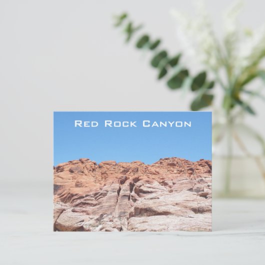 Red Rock Canyon Briefkaart (Staand voorkant)