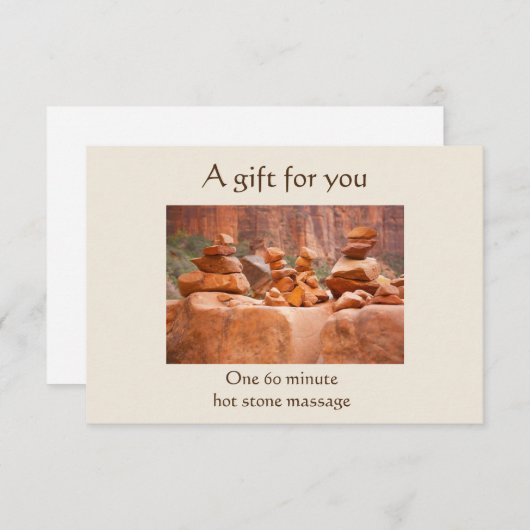 Red Rock Canyon Gift Certificate (Voorkant / Achterkant)