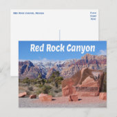 Red Rock Canyon Las Vegas Nevada Verenigde Staten Briefkaart (Voorkant / Achterkant)