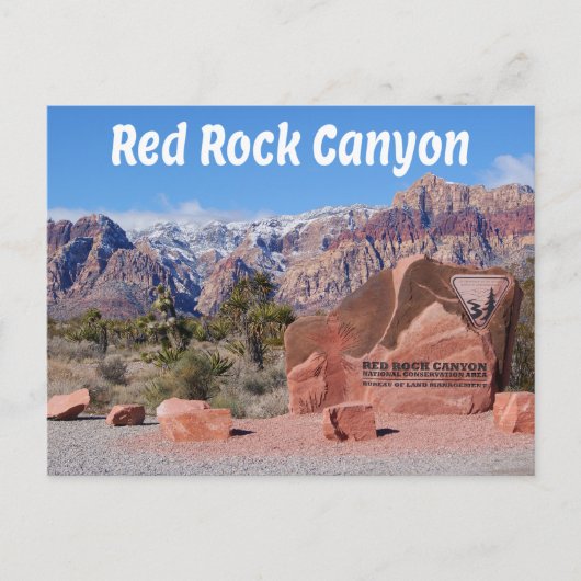 Red Rock Canyon Las Vegas Nevada Verenigde Staten Briefkaart (Voorkant)