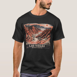 Red Rock Canyon Las Vegas Retro Vintage Travel WPA T-shirt
