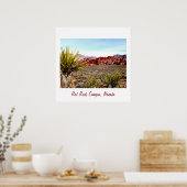 Red Rock Canyon, Las Vegas woestijn Poster (Keuken)