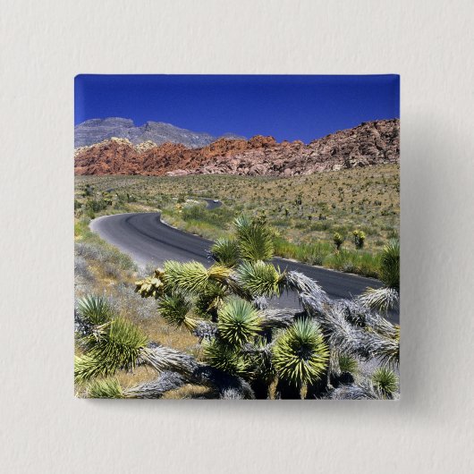 Red Rock Canyon National Conservation Area, Las Vierkante Button 5,1 Cm (Voorkant)