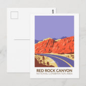 Red Rock Canyon National Conservation Area Road Briefkaart (Voorkant / Achterkant)