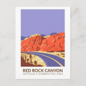 Red Rock Canyon National Conservation Area Road Briefkaart (Voorkant)