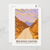 Red Rock Canyon National Conservation Area Road Briefkaart (Voorkant / Achterkant)