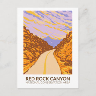Red Rock Canyon National Conservation Area Road Briefkaart