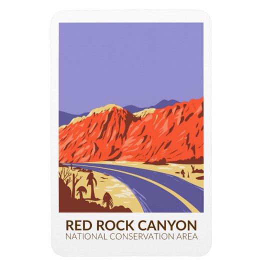 Red Rock Canyon National Conservation Area Road Magneet (Verticaal)