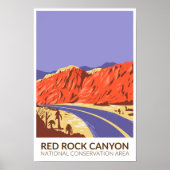 Red Rock Canyon National Conservation Area Road Poster (Voorkant)
