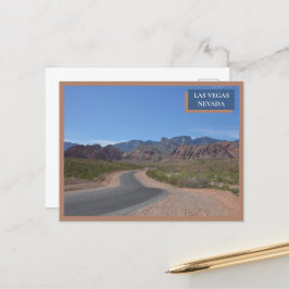 Red Rock Canyon Natuur in de Nevada woestijn in La Briefkaart