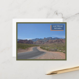 Red Rock Canyon Natuur in de Nevada woestijn in La Briefkaart