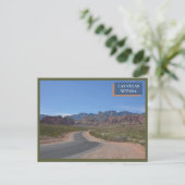 Red Rock Canyon Natuur in de Nevada woestijn in La Briefkaart (Staand voorkant)