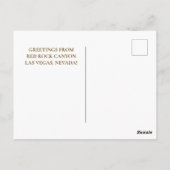 Red Rock Canyon Natuur in de Nevada woestijn in La Briefkaart (Achterkant)