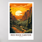 Red Rock Canyon Nevada Reisprint Poster (Voorkant)