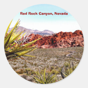 Red Rock Canyon, Nevada Ronde Sticker