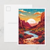 Red Rock Canyon Nevada Travel  illustratie Briefkaart (Voorkant / Achterkant)