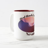 Red Rock Canyon, Nevada Tweekleurige Koffiemok (Voorkant links)