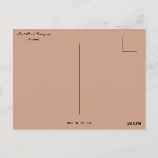 Red Rock Canyon Nevada Verenigde Staten Briefkaart (Achterkant)