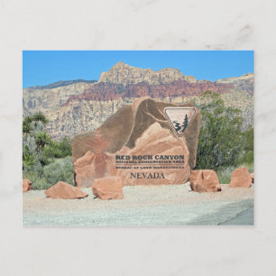 Red Rock Canyon NV Teken Briefkaart! Briefkaart