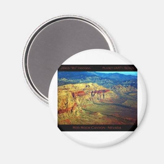 Red Rock Canyon _ Planet Art-serie Magneet (Voorkant / Achterkant)