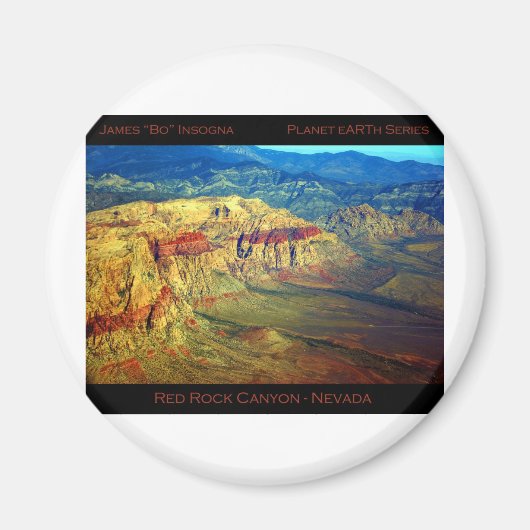 Red Rock Canyon _ Planet Art-serie Magneet (Voorkant)
