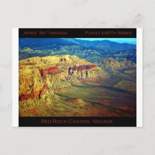Red Rock Canyon _ Planet Art Series Briefkaart (Voorkant)