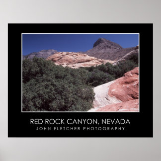 Red Rock Canyon Poster met Borders