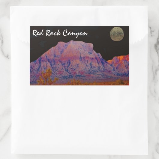 Red Rock Canyon Rechthoekige Sticker (Tas)