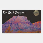 Red Rock Canyon Rechthoekige Sticker (Voorkant)