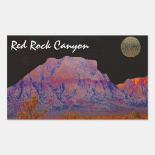 Red Rock Canyon Rechthoekige Sticker