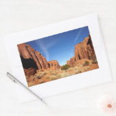 Red Rock Canyon Rechthoekige Sticker (Envelop)