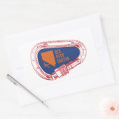Red Rock Canyon Rechthoekige Sticker (Envelop)