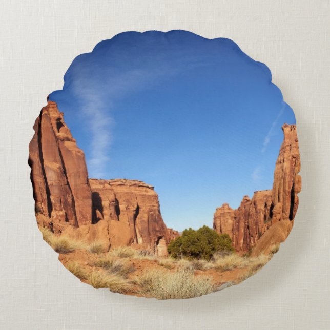 Red Rock Canyon Rond Kussen (Voorkant)