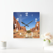 Red Rock Canyon Vierkante Klok (Huis)