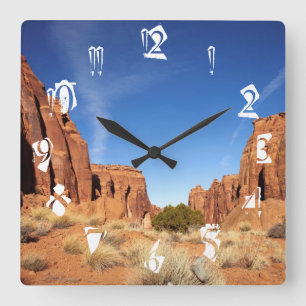 Red Rock Canyon Vierkante Klok