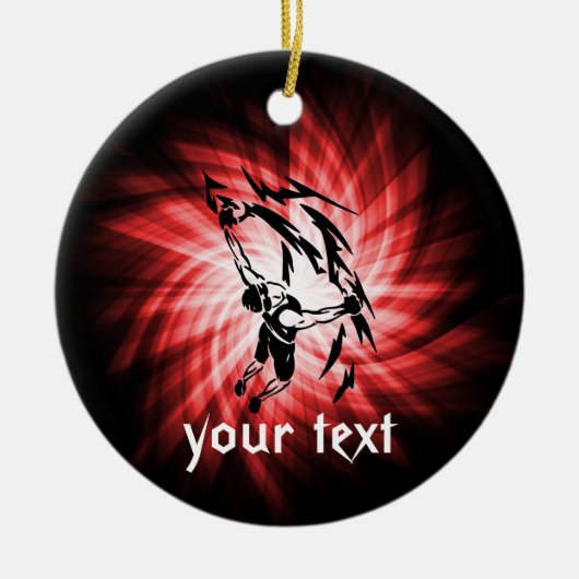 Red Rock Climbing Keramisch Ornament (Voorkant)