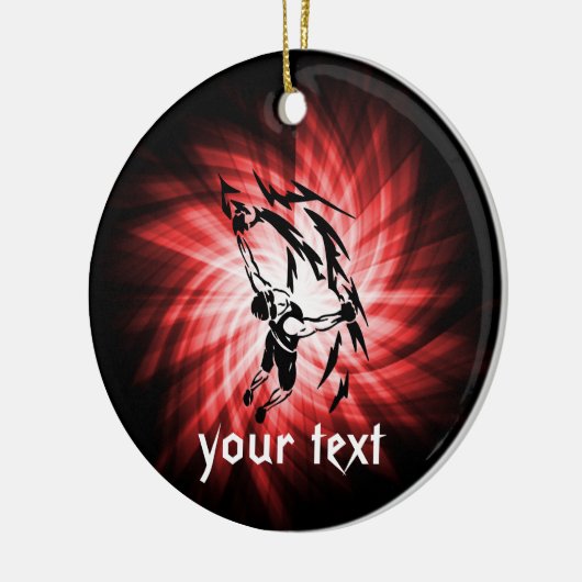 Red Rock Climbing Keramisch Ornament (Links)