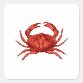 Red Rock Crab (Pacific) Vierkante Sticker