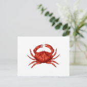 Red Rock Crab (Stille Oceaan) Briefkaart (Staand voorkant)